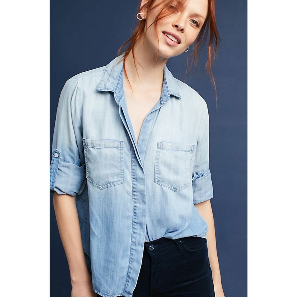NWOT Cloth & Stone Split Back Button Down Shirt
